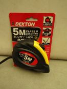 Dekton 5 M Class II Dual Action Tape Messure new & packaged