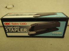 6 x GBC Bates 520D Standard Staplers. New & Boxed