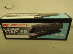 6 x GBC Bates 520D Standard Staplers. New & Boxed