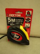 Dekton 5 M Class II Dual Action Tape Messure new & packaged