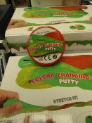 1 x box of 12 Tins of Colour Changing Putty new & sealed