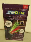 | 1X | STARTASTIC ACTION LASER PROJECTOR WITH 6 LASER MODES | NEW AND BOXED | SKU C5060191465304 |