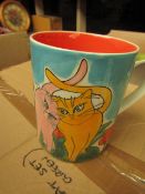 2 x X Large Ceramic Cats Mugs new