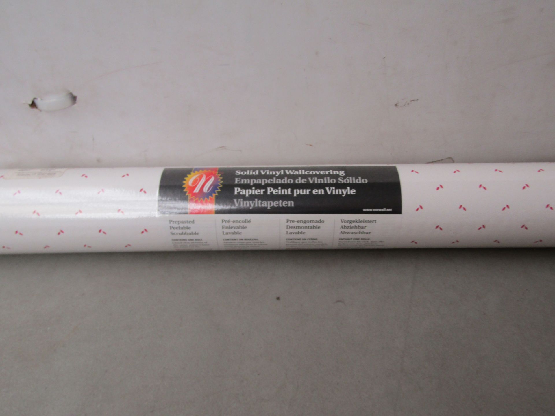 6 x Rolls of Norwall Wallcoverings Solid Vinyl Wallcovering new & packaged see image for design