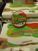 1 x box of 12 Tins of Colour Changing Putty new & sealed