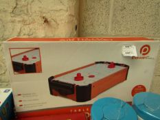 Powerful Table Top Air Hockey Game boxed unchecked
