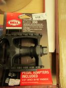 Bell Kicks 350 Universal Bicycle Pedal Set with adapters RRP £35 on ebay