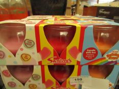 1 x 3 Swizzles Candles. Incl Love Hearts, Drumstick squashies & Rainbow Drops. New & Packaged