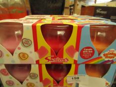 1 x 3 Swizzles Candles. Incl Love Hearts, Drumstick squashies & Rainbow Drops. New & Packaged