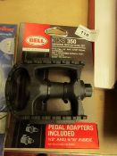 Bell Kicks 350 Universal Bicycle Pedal Set with adapters RRP £35 on ebay