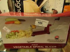 Grunwerg 3-way Vegetable Spiral Slicer new & packaged