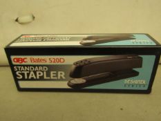 6 x GBC Bates 520D Standard Staplers. New & Boxed