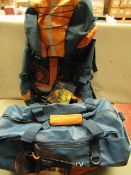 2 items being 1 x Discovery Adventrues Trekking Backpack & 1 x Discovery Adventures Roll Bag new