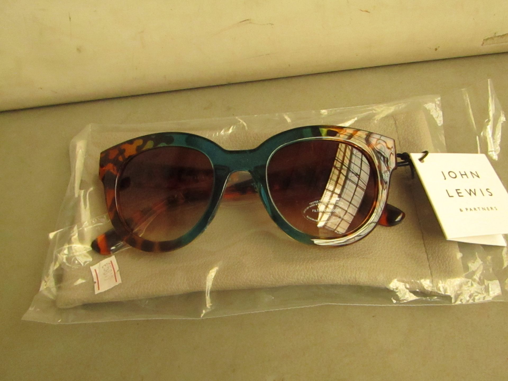 1 x John Lewis Sunglasses with Carry Case new see image for design