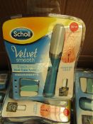 1 x Scholl Velvet Smooth Electronic Nail Care System new & packaged