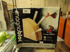 Magabloc Premium Magnetic Knife Block for 8 Knives new & packaged (Knives not included)
