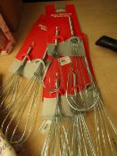 5 x Home Solutions 2 piece Balloon Whisk Sets packaged