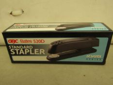 6 x GBC Bates 520D Standard Staplers. New & Boxed