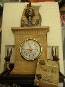 The Pharaohs & The Gods Mantle Clock new & packaged