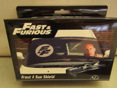 6 x Fast & Furious Frost & Sun Sheild. New & Boxed