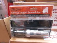 Stag 6 piece impact screwdriver set, new