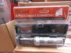 Stag 6 piece impact screwdriver set, new