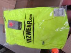 V iz wear Over trouser Hi Viz Trousers, new size 2XL