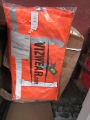 Vizwear hi vis jacket, size 4XL, new and packaged.