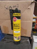 6x 300ml Tubes of Stanley Interoer and exterieor multi Purpose White Sealant, new