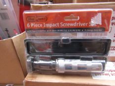 Stag 6 piece impact screwdriver set, new