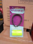 Box of 24x 4piece cycle reflector sets, new