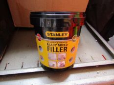 6x 1.2KG tubs of Stanley Multi Purpose ready Mixed Interor and Exterior filler, new