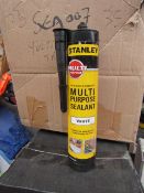 6x 300ml Tubes of Stanley Interoer and exterieor multi Purpose White Sealant, new