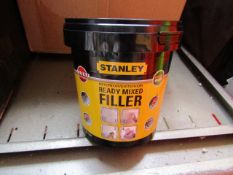 6x 1.2KG tubs of Stanley Multi Purpose ready Mixed Interor and Exterior filler, new