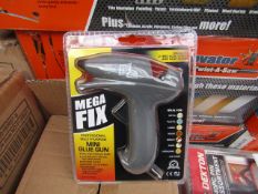 Mega Fix Professional Multi Purpose Mini Glue gun, new and blister packed with 2 glue sticks