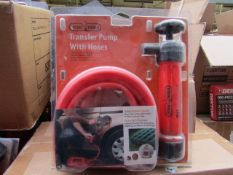 Stag Tools Transfer pump with hoses, unused, the packaging may be dirty