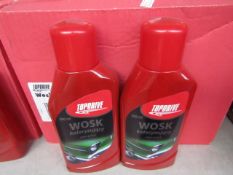 Box of 6x 500ml bottles of Top drive car polish, new