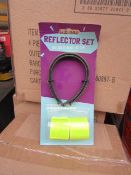 Box of 24x 4piece cycle reflector sets, new