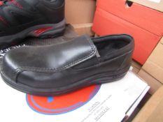 ABS Steel toe cap slip on shoes, new size 3