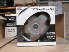 Set of 4 Auto Care 13" wheel trims, new and boxed