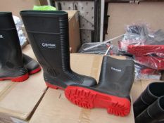 Centex S55 Comnpactor Steel Toe Cap Wellies size 8, new