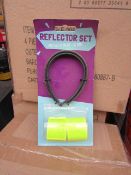 Box of 24x 4piece cycle reflector sets, new