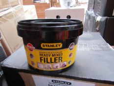 6x 600g tubs of Stanley Multi Purpose ready Mixed Interor and Exterior filler, new