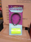 Box of 24x 4piece cycle reflector sets, new