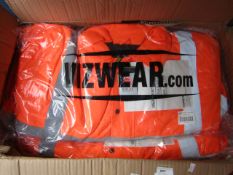 Viz Wear Orange Hi Viz jacket, new 4XL