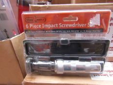 Stag 6 piece impact screwdriver set, new