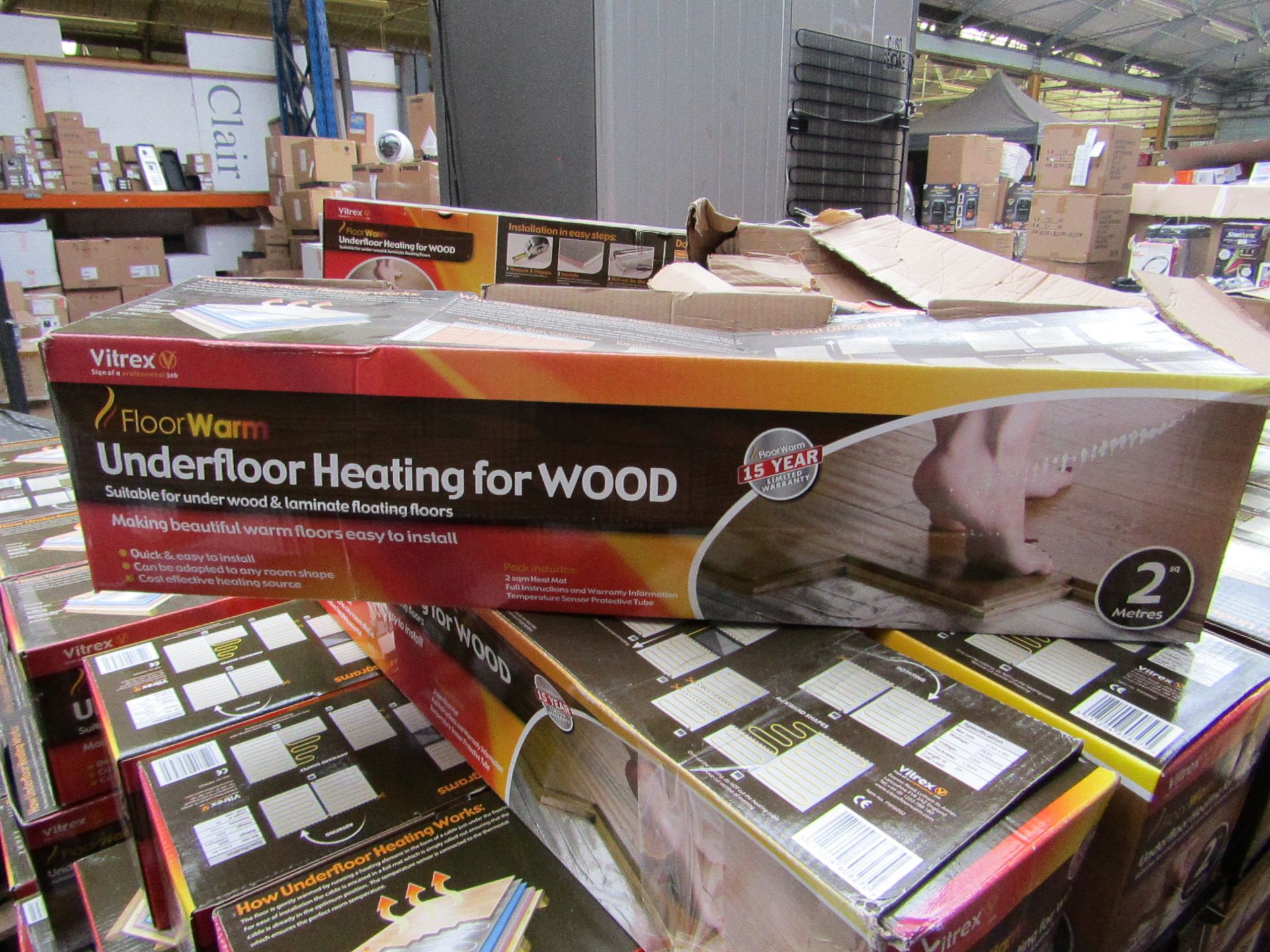 Vitrex Floor Warm 2m2 underfloor heating for wood, new and boxed.