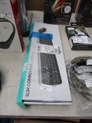 Logitech Slim Combo MK470 Quiet Keyboard & Mouse. Untested and F8 key is loose. Boxed. RRP ?54.98