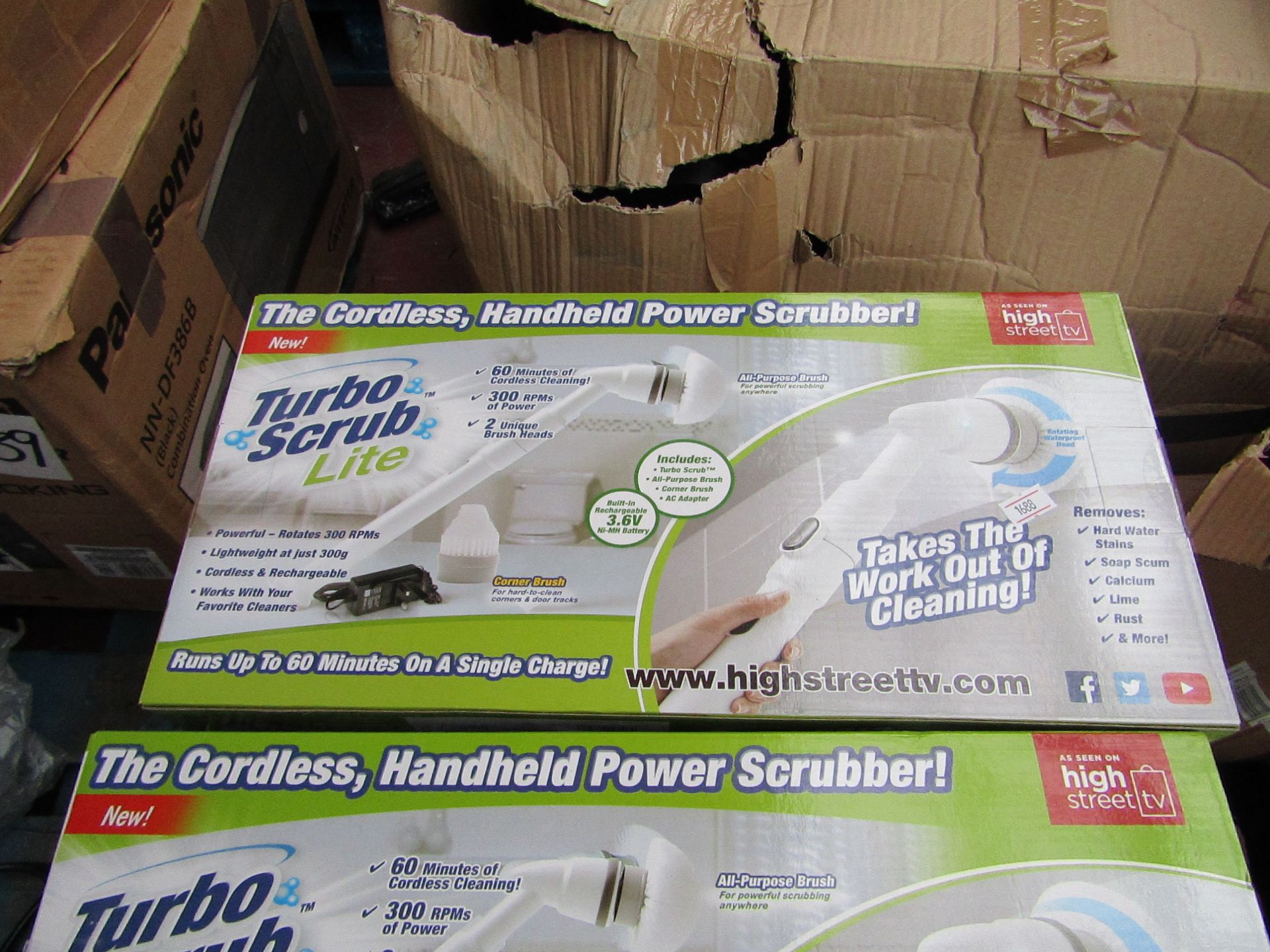 | 1X | TURBO SCRUB LITE CORDLESS HAND HELD POWER SCRUBBER | NEW AND BOXED | SKU C5060191467476 |