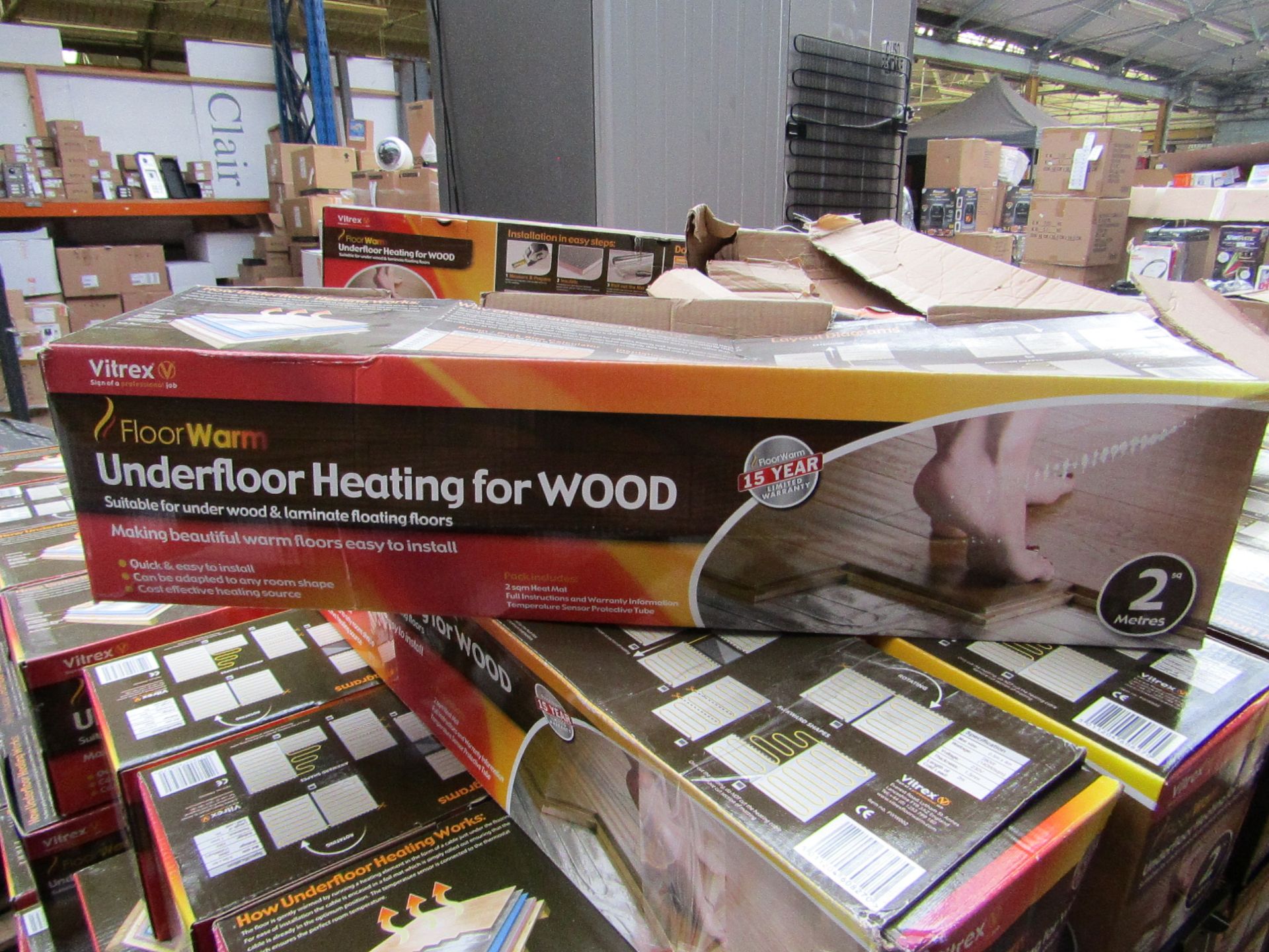 Vitrex Floor Warm 2m2 underfloor heating for wood, new and boxed.